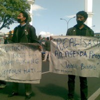 Pelantikan Selesai, Demonstrasi Bubar